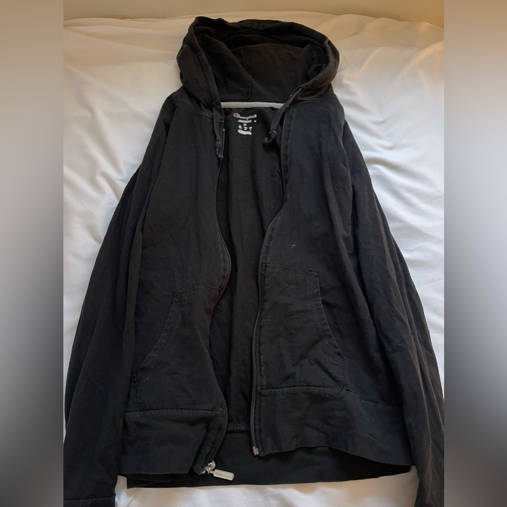Black champion hoodie